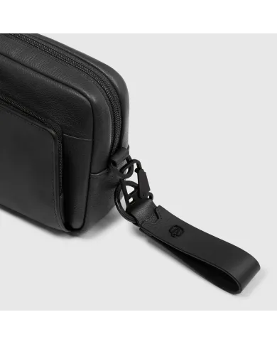 Piquadro Pochette in pelle Ael Nero