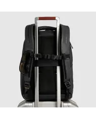 Piquadro Zaino in pelle con porta pc 15,6" Solm Nero