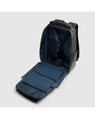 Piquadro Zaino in pelle con porta pc 15,6" Solm Nero