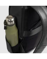 Piquadro Zaino in pelle con porta pc 15,6" Solm Nero
