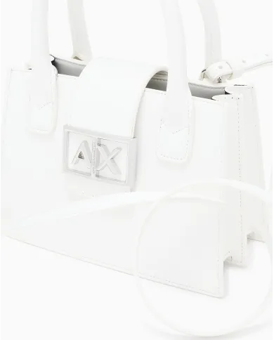 Armani Exchange Borsa a mano piccola Bianco