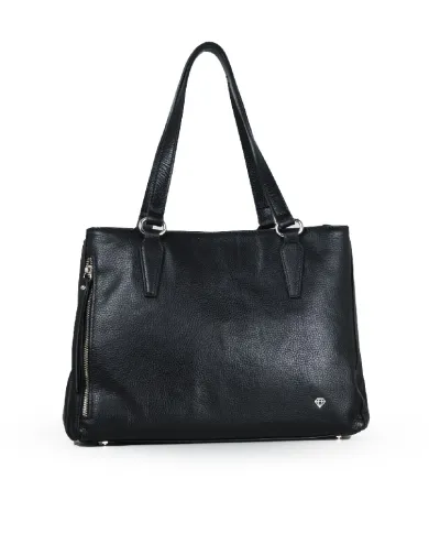 Caleidos Borsa grande in pelle Nero