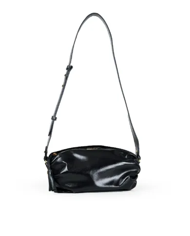 Coccinelle Borsa Bandolera Piccola in Pelle Lucida Shiny smooth Nero