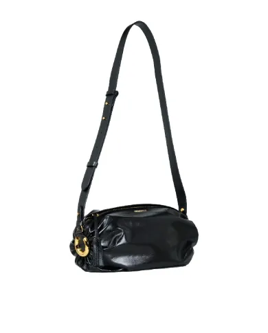 Coccinelle Borsa Bandolera Piccola in Pelle Lucida Shiny smooth Nero