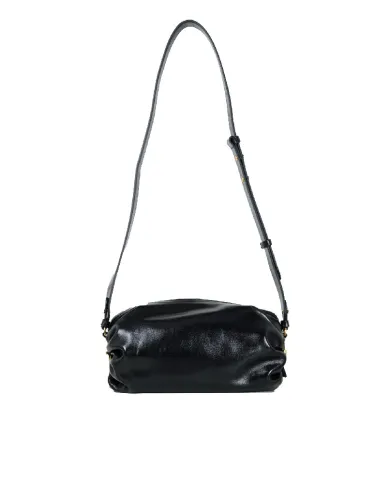 Coccinelle Borsa Bandolera Piccola in Pelle Lucida Shiny smooth Nero