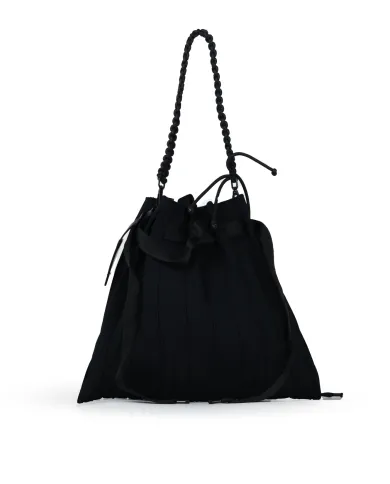 FRI-YAY Borsa a tracolla plisse Nero
