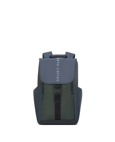 Delsey Zaino Antifurto Impermeabile Securflap Porta PC 15.6" Verde