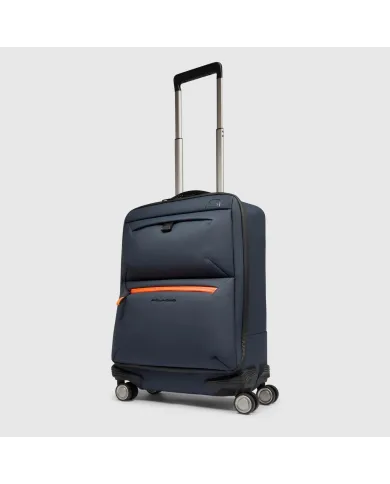 Piquadro Trolley bagaglio a mano 4 ruote Corner Blu