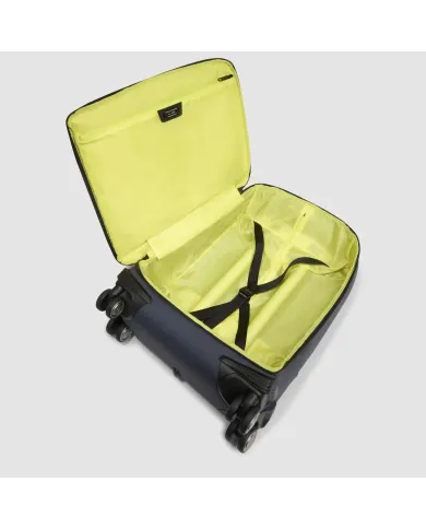 Piquadro Trolley bagaglio a mano 4 ruote Corner Blu