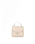 Visona Mini Bag bandoliera in Pelle  – Made in Italy Cipria