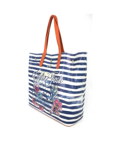 La Martina Shopping bag "Capri" La Martina "Mediterraneum" Blu/Multicolor