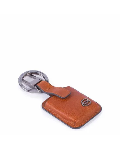 Piquadro Porta chiavi con "Connequ" Black square Arancio