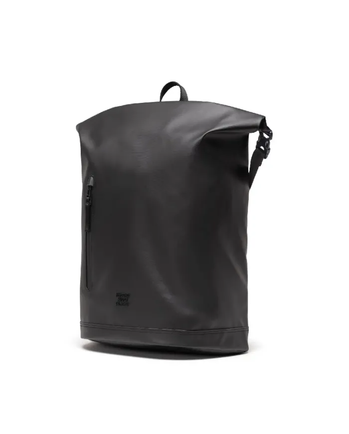 Herschel Zaino Roll Top Impermeabile Porta Laptop Nero