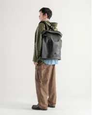 Herschel Zaino Roll Top Impermeabile Porta Laptop Nero
