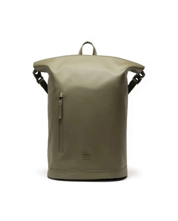 Herschel Zaino Roll Top Impermeabile Porta Laptop Verde