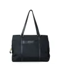 Nannini Shopping bag tessuto pelle Liberty Nero/Rosso