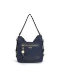 Nannini Borsa zaino in tessuto Liberty Blu
