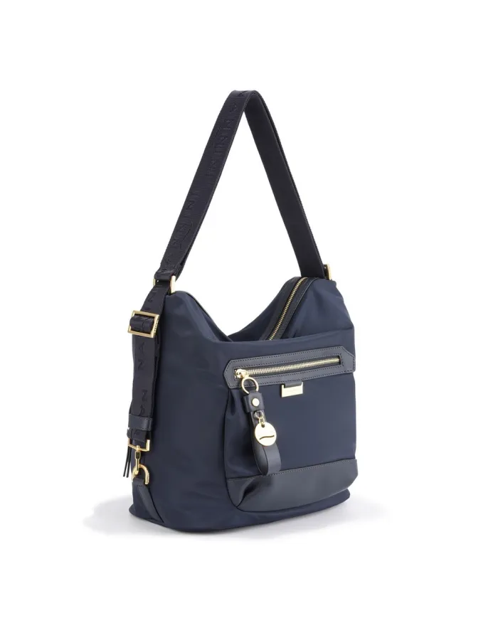 Nannini Borsa zaino in tessuto Liberty Blu