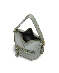 Nannini Borsa zaino in tessuto Liberty Verde chiaro