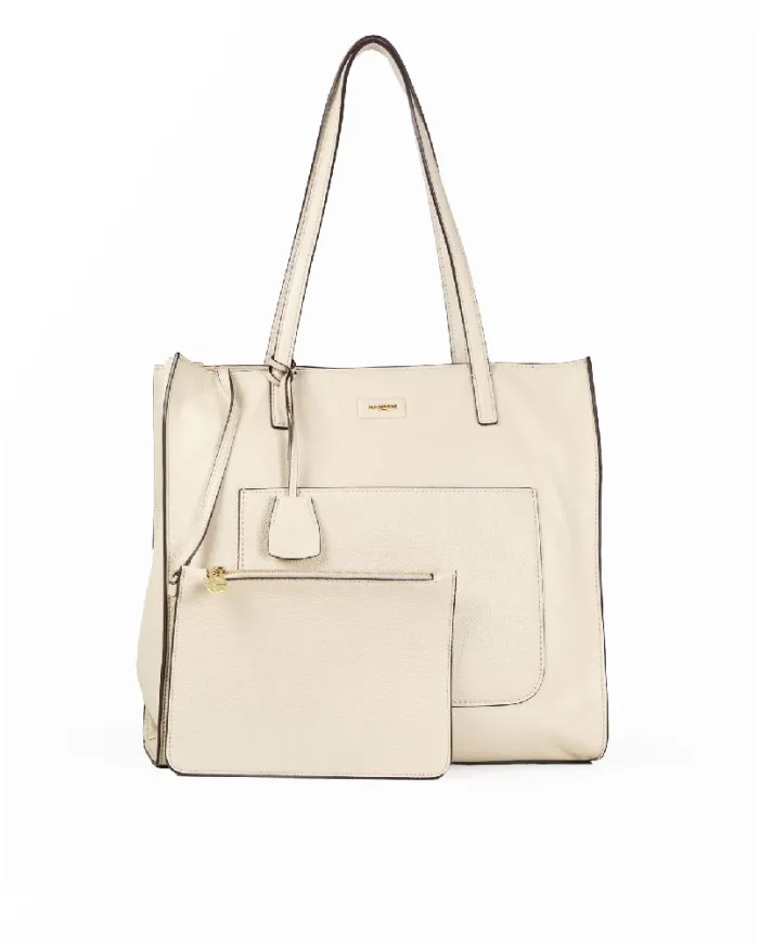 Nannini Shopping bag pelle Carla-L Beige