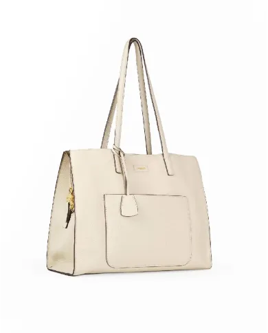 Nannini Shopping bag pelle Helga-M Beige