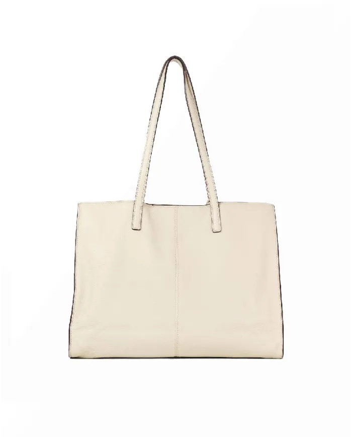 Nannini Shopping bag pelle Helga-M Beige