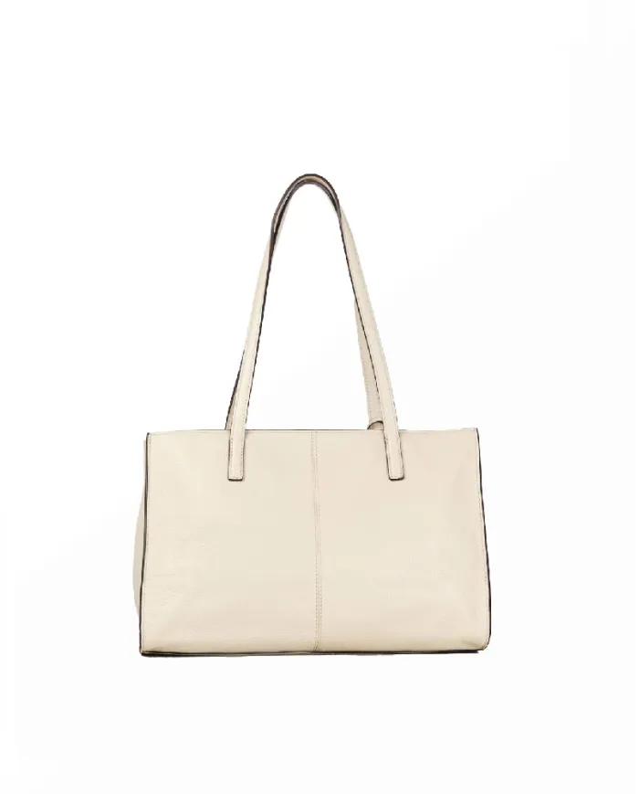Nannini Shopping bag pelle Carla-L Beige