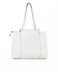 Nannini Borsa grande pelle Febe Bianco