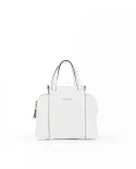 Nannini Borsa a mano pelle Febe Bianco