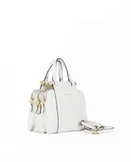 Nannini Borsa a mano pelle Febe Bianco