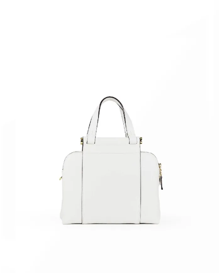 Nannini Borsa a mano pelle Febe Bianco