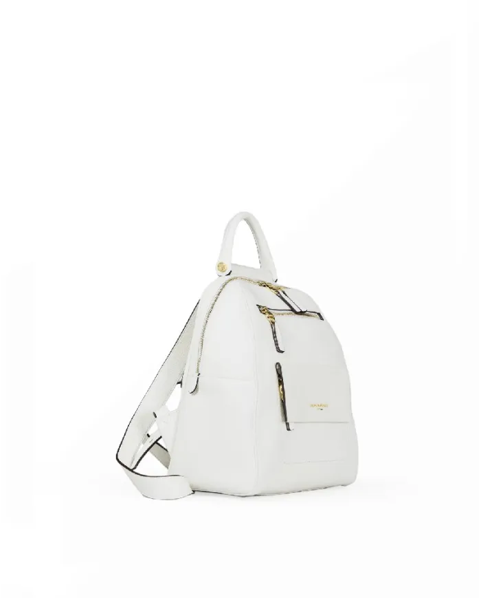 Nannini Zaino donna in pelle Febe Bianco