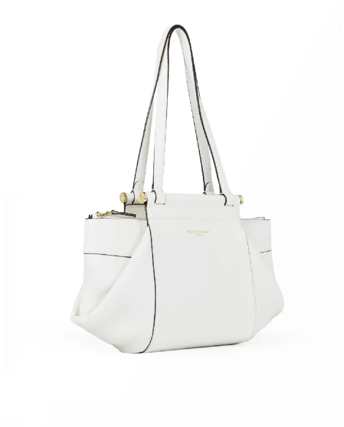 Nannini Borsa in pelle Febe Bianco