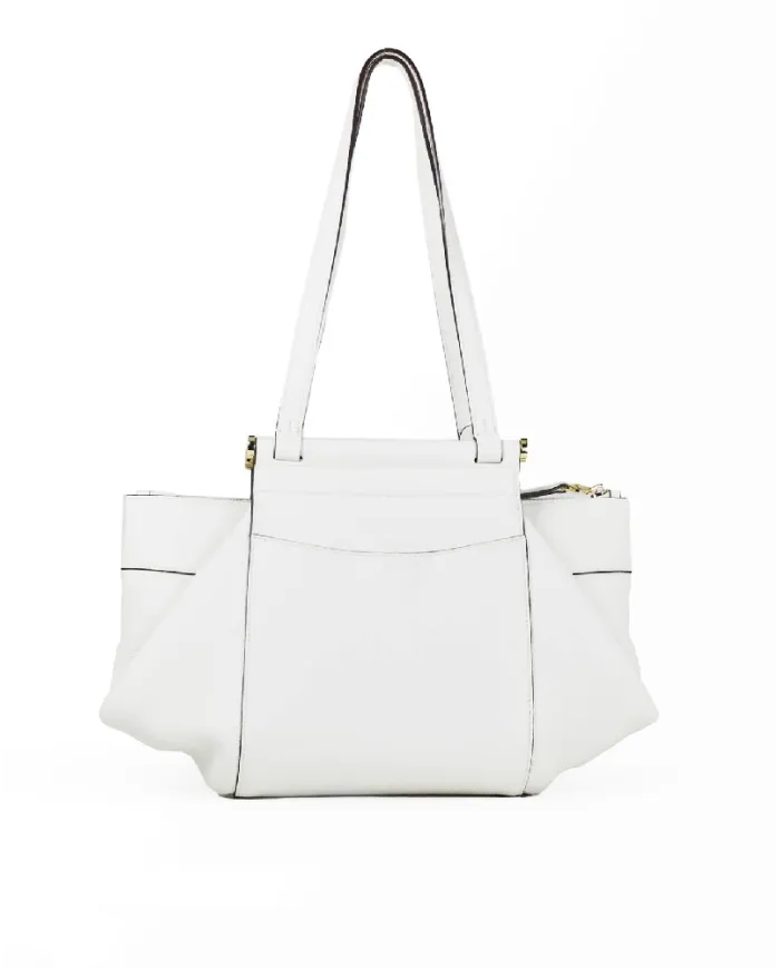 Nannini Borsa in pelle Febe Bianco