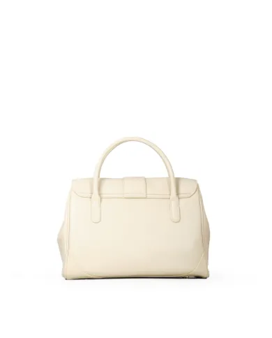 Atelier du Sac Borsa a Mano Grande Laurelle Loyal con Maxi Fibbia Beige