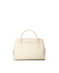 Atelier du Sac Borsa a Mano Grande Laurelle Loyal con Maxi Fibbia Beige