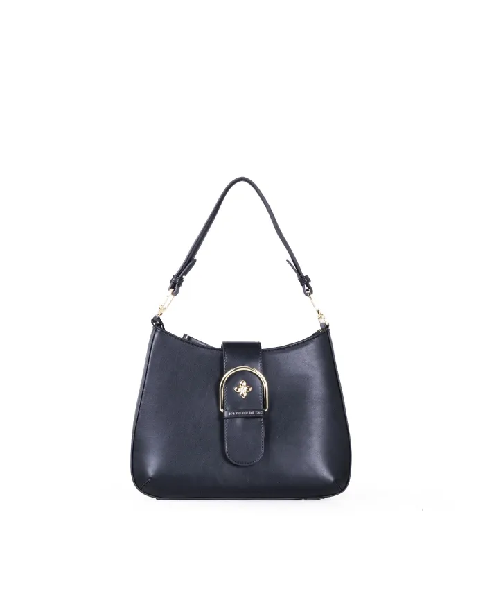 Atelier du Sac Borsa Erika Loyal - Tracolla Piccola con Maxi Fibbia Nero