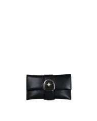 Atelier du Sac Borsa Pochette Lina Loyal con Maxi Fibbia e Tracolla Removibile Nero