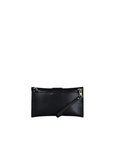 Atelier du Sac Borsa Pochette Lina Loyal con Maxi Fibbia e Tracolla Removibile Nero