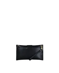 Atelier du Sac Borsa Pochette Lina Loyal con Maxi Fibbia e Tracolla Removibile Nero