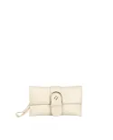 Atelier du Sac Borsa Pochette Lina Loyal con Maxi Fibbia e Tracolla Removibile Avorio