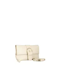 Atelier du Sac Borsa Pochette Lina Loyal con Maxi Fibbia e Tracolla Removibile Avorio