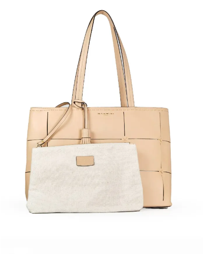 Nannini Borsa pelle Dania Beige