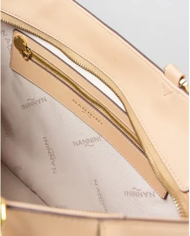 Nannini Borsa pelle Dania Beige