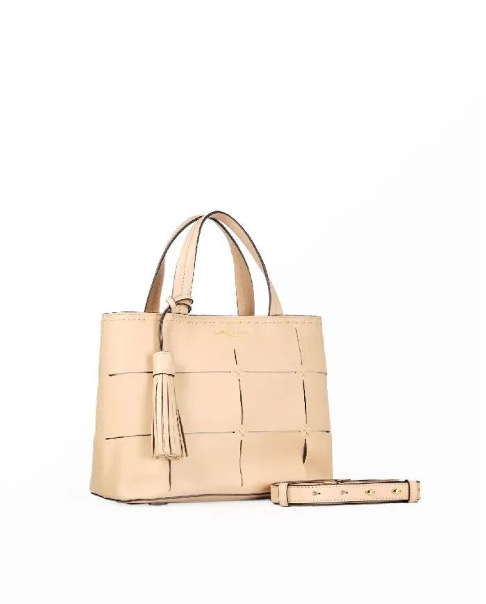 Nannini Borsa a mano pelle Dania Beige