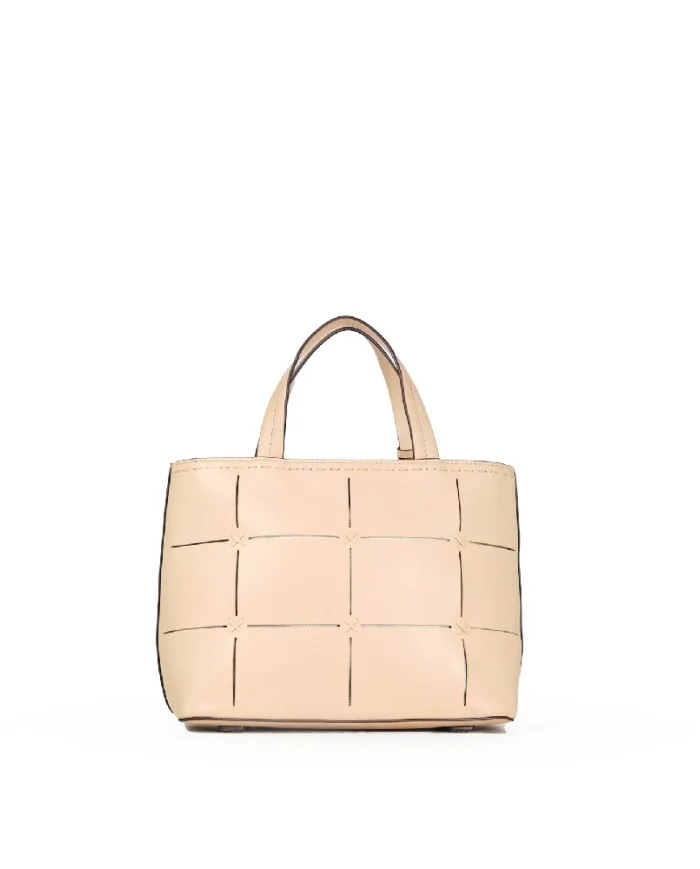 Nannini Borsa a mano pelle Dania Beige