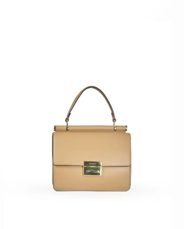 Nannini Borsa a mano in pelle Amira Cammello