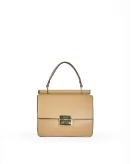 Nannini Borsa a mano in pelle Amira Cammello