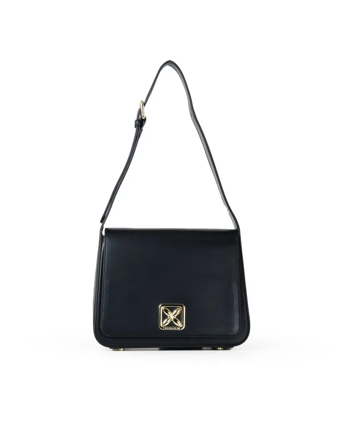 Atelier du Sac Borsa Dalya Darling - Tracolla Piccola con Accessorio Fiore Nero
