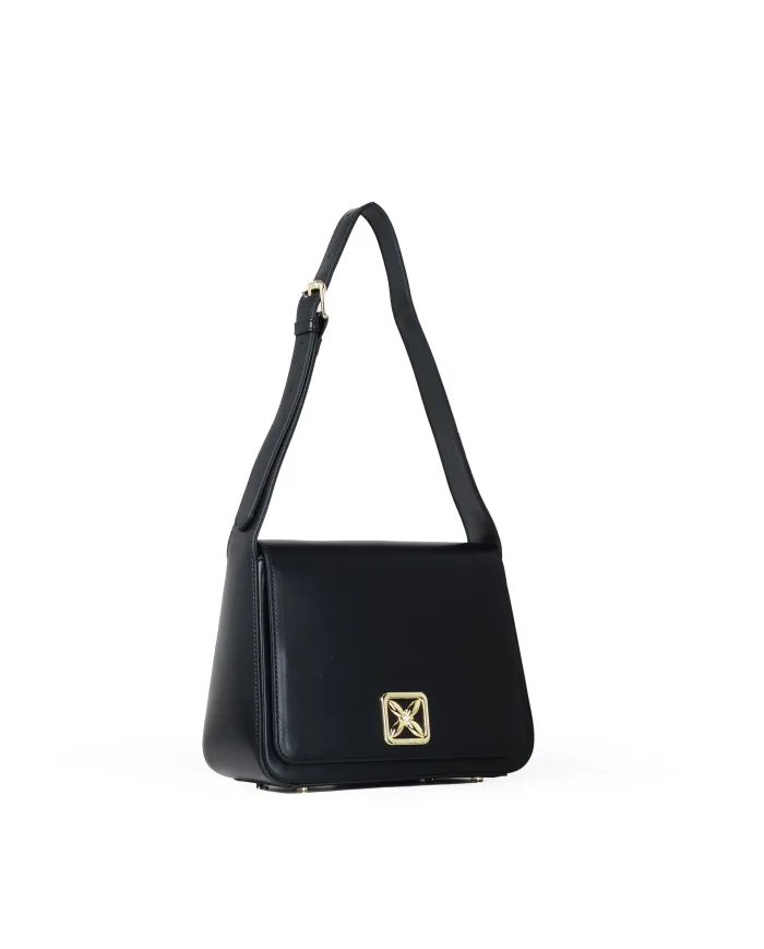 Atelier du Sac Borsa Dalya Darling - Tracolla Piccola con Accessorio Fiore Nero